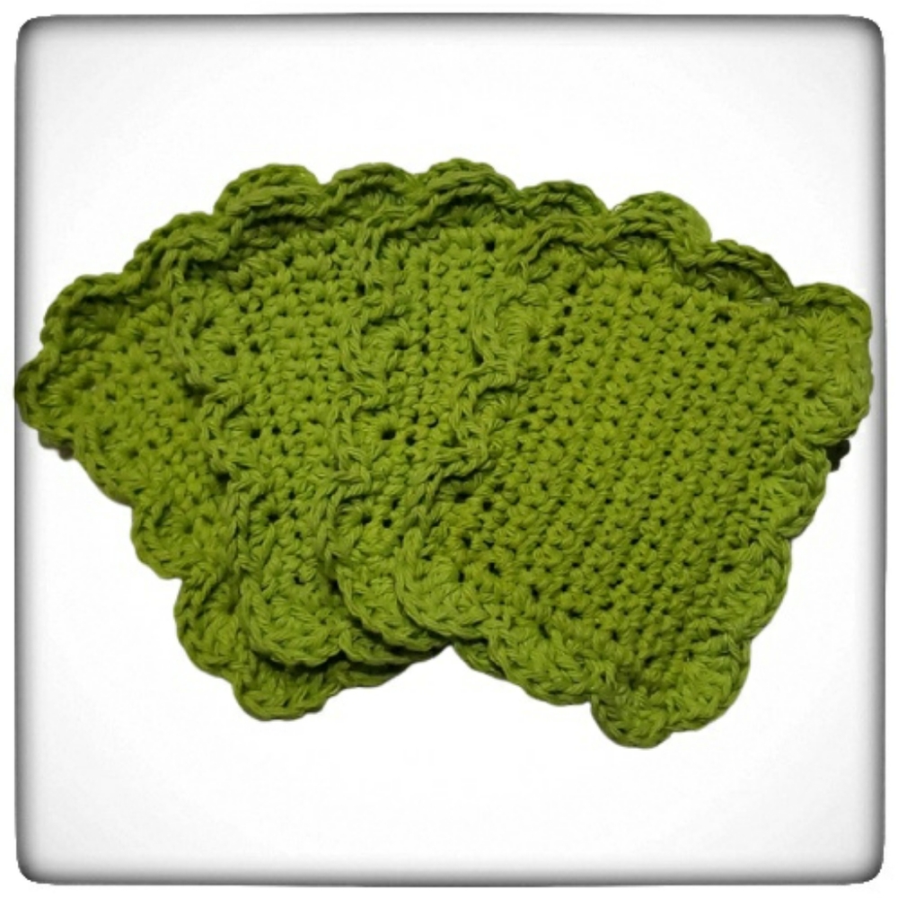 Fancy Handmade Reusable Cotton Sponges-Set of 4